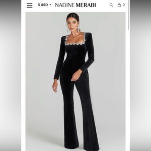 Black Nadine Merabi Jumpsuit
